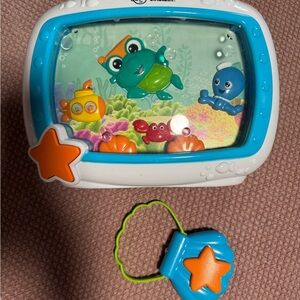 Baby Einstein Sea Dreams Sleep Soother Music Crib Toy Fish Tank Aquarium Works